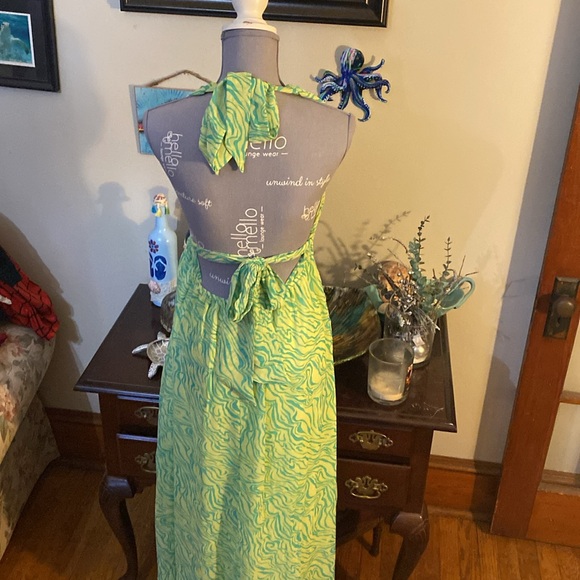 NWT Beautiful green halter dress size XL - Picture 4 of 7